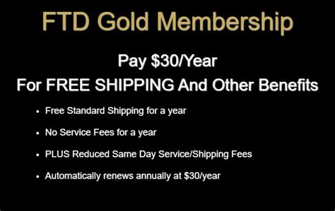 Ftd gold membership discontinued
